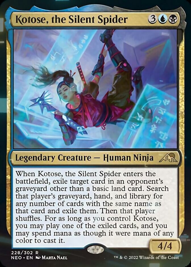 Kotose, the Silent Spider [Kamigawa: Neon Dynasty] | Card Merchant Takapuna