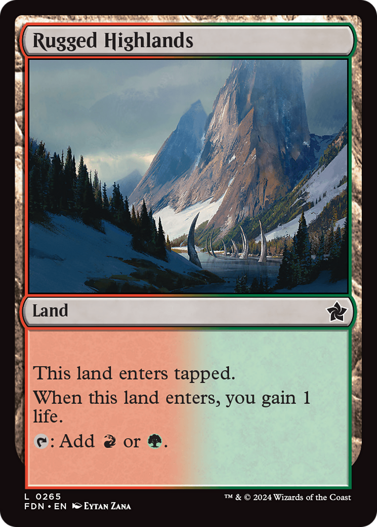 Rugged Highlands [Foundations] | Card Merchant Takapuna