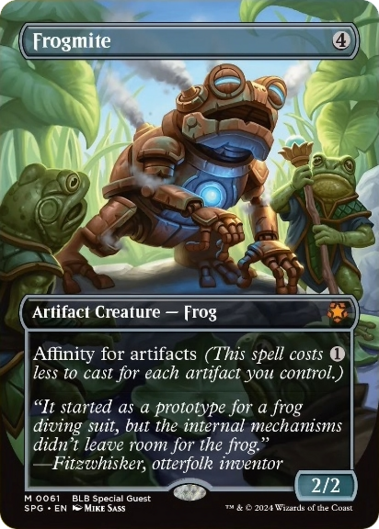 Frogmite (Borderless) [Bloomburrow Special Guests] | Card Merchant Takapuna