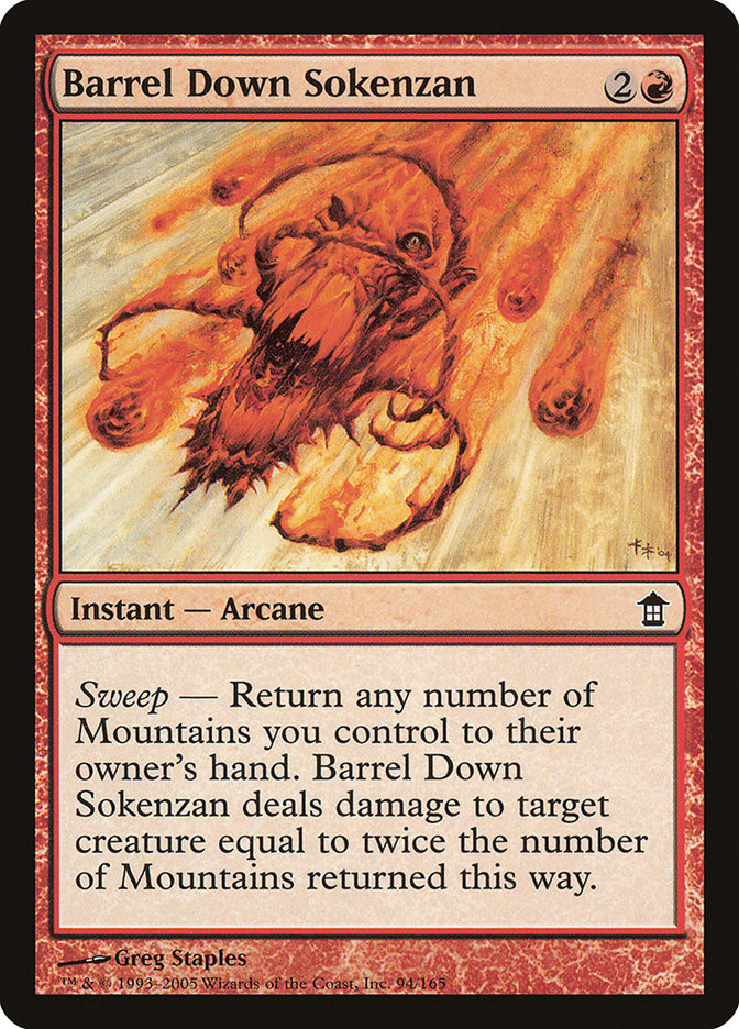 Barrel Down Sokenzan [Saviors of Kamigawa] | Card Merchant Takapuna