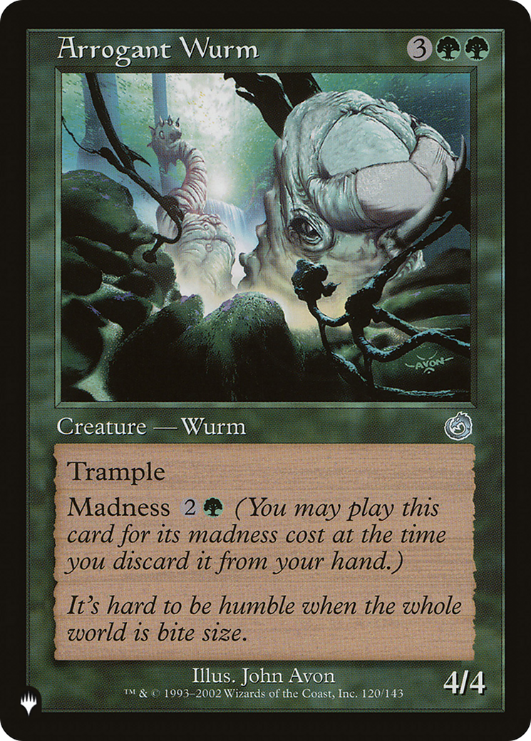 Arrogant Wurm [The List Reprints] | Card Merchant Takapuna