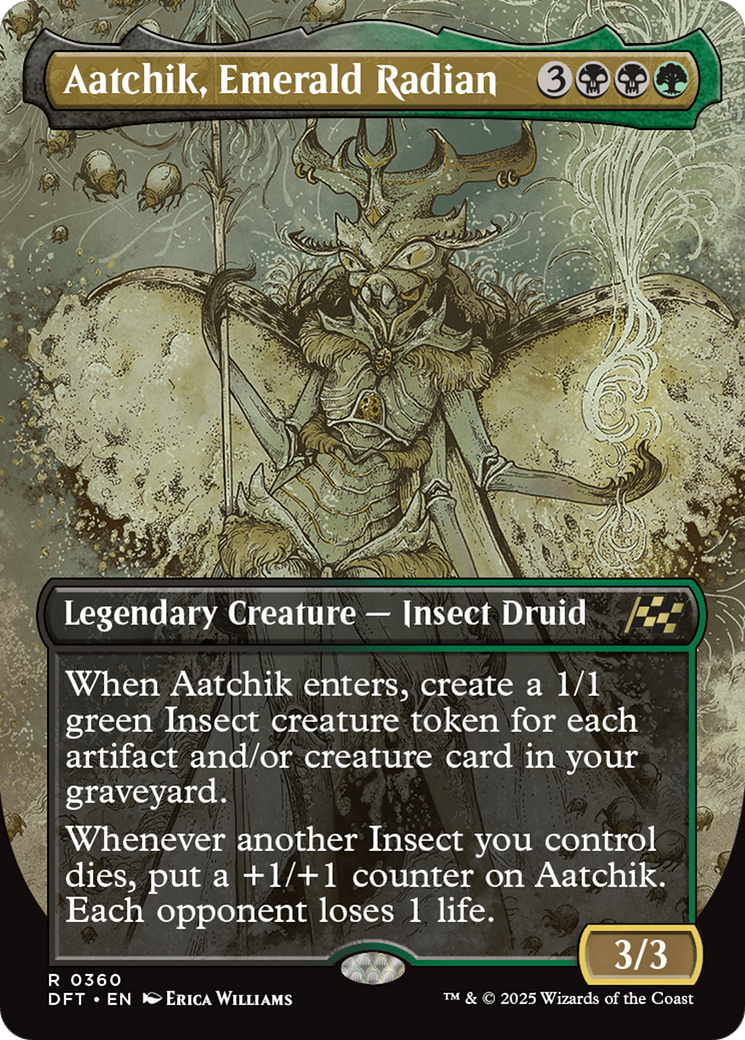 Aatchik, Emerald Radian (Borderless) [Aetherdrift] | Card Merchant Takapuna