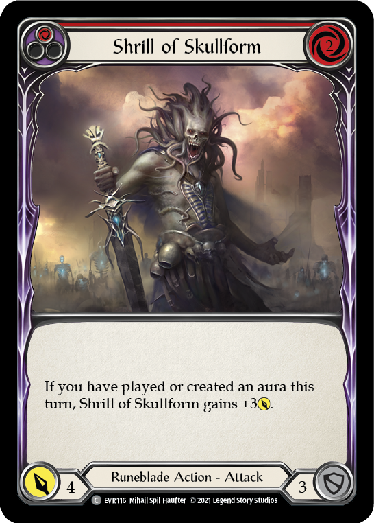 Shrill of Skullform (Red) [EVR116] (Everfest)  1st Edition Normal | Card Merchant Takapuna