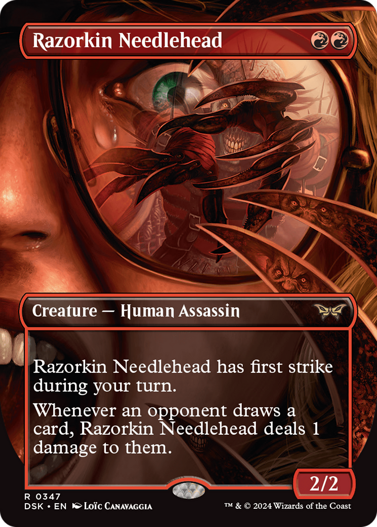 Razorkin Needlehead (Borderless) [Duskmourn: House of Horror] | Card Merchant Takapuna