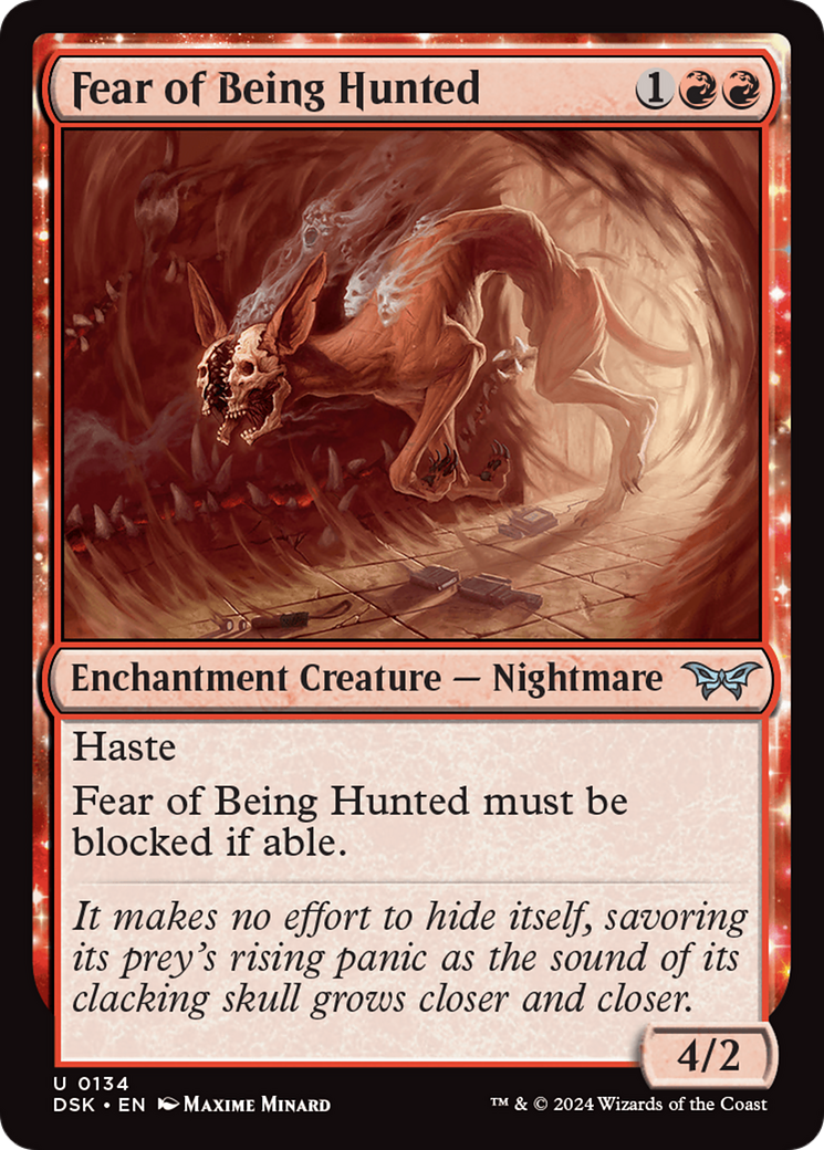 Fear of Being Hunted [Duskmourn: House of Horror] | Card Merchant Takapuna