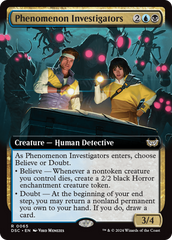 Phenomenon Investigators (Extended Art) [Duskmourn: House of Horror Commander] | Card Merchant Takapuna