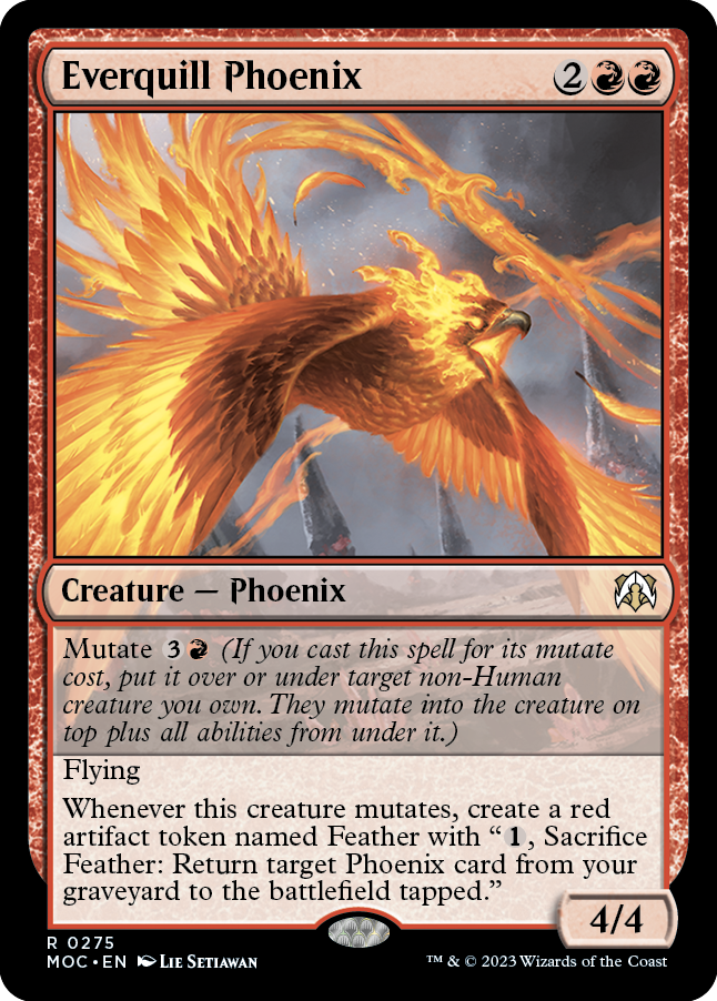 Everquill Phoenix [March of the Machine Commander] | Card Merchant Takapuna