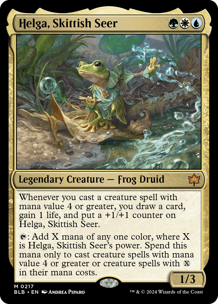 Helga, Skittish Seer [Bloomburrow] | Card Merchant Takapuna