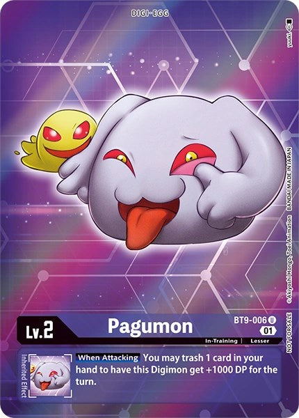 Pagumon [BT9-006] (Alternative Art - Box Topper) [X Record] | Card Merchant Takapuna