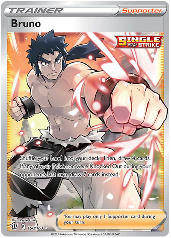 Bruno (158/163) [Sword & Shield: Battle Styles] | Card Merchant Takapuna