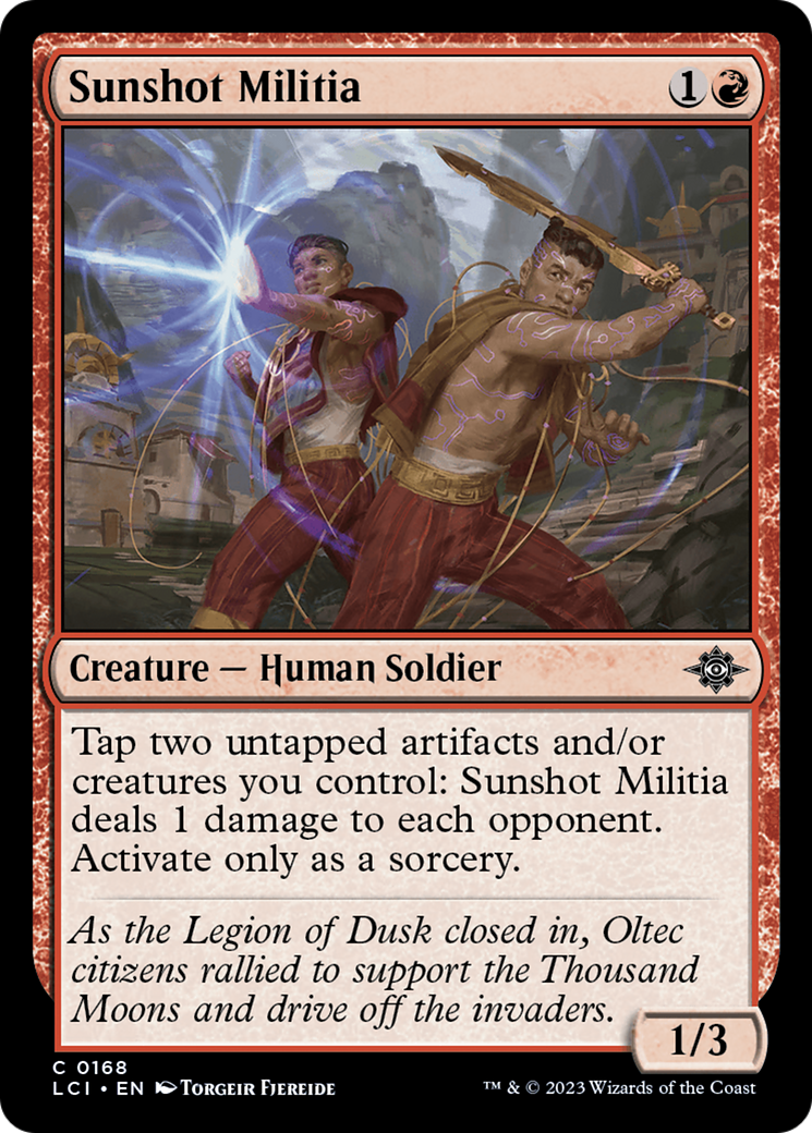 Sunshot Militia [The Lost Caverns of Ixalan] | Card Merchant Takapuna