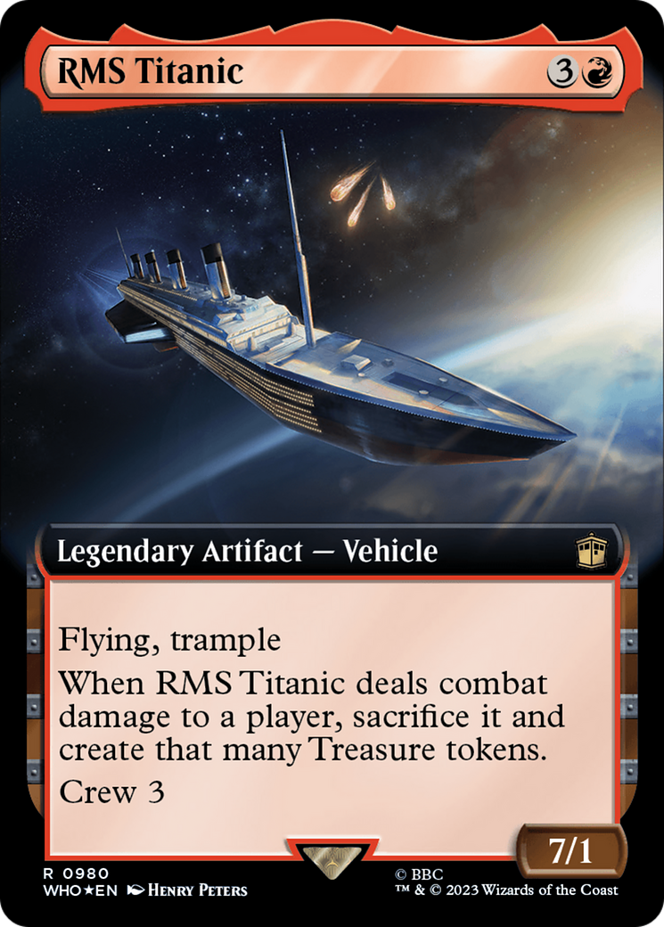 RMS Titanic (Extended Art) (Surge Foil) [Doctor Who] | Card Merchant Takapuna