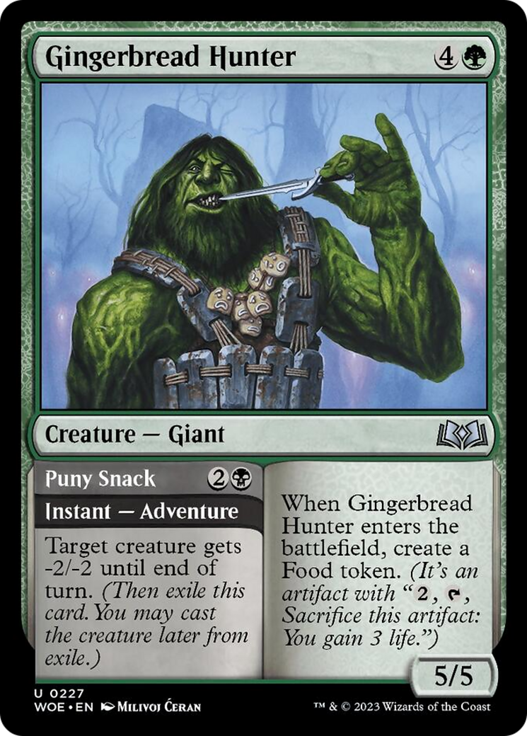 Gingerbread Hunter // Puny Snack [Wilds of Eldraine] | Card Merchant Takapuna