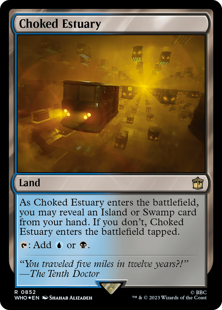 Choked Estuary (Surge Foil) [Doctor Who] | Card Merchant Takapuna