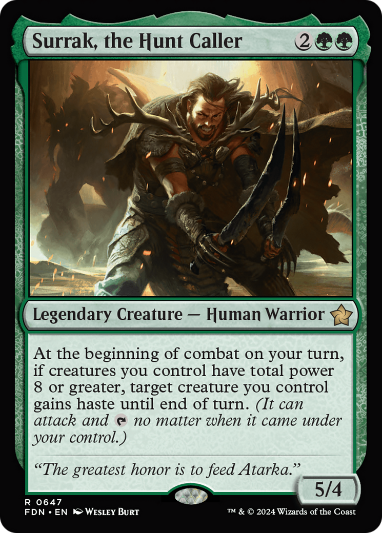 Surrak, the Hunt Caller [Foundations] | Card Merchant Takapuna