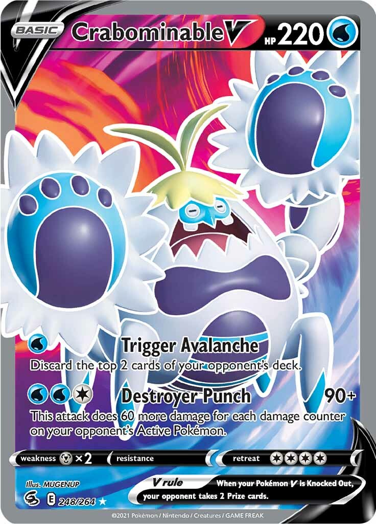 Crabominable V (248/264) [Sword & Shield: Fusion Strike] | Card Merchant Takapuna