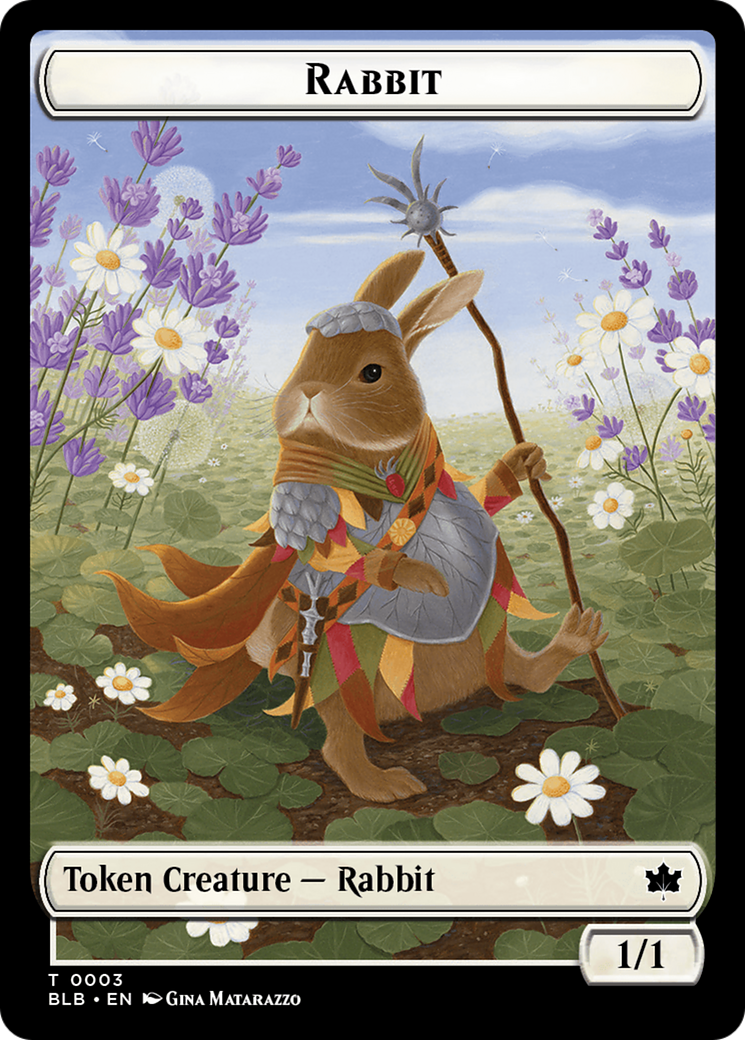 Rabbit // Rabbit Double-Sided Token [Bloomburrow Tokens] | Card Merchant Takapuna