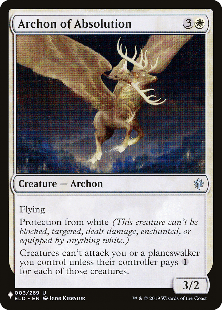 Archon of Absolution [The List] | Card Merchant Takapuna