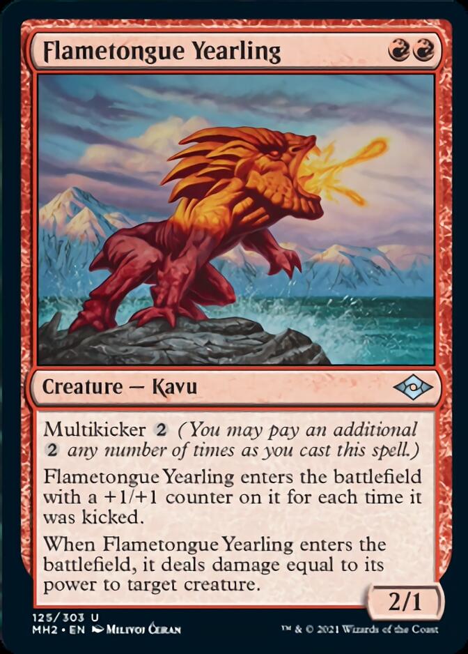 Flametongue Yearling [Modern Horizons 2] | Card Merchant Takapuna