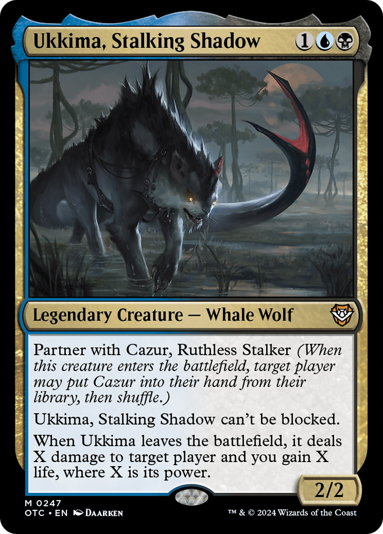 Ukkima, Stalking Shadow [Outlaws of Thunder Junction Commander] | Card Merchant Takapuna