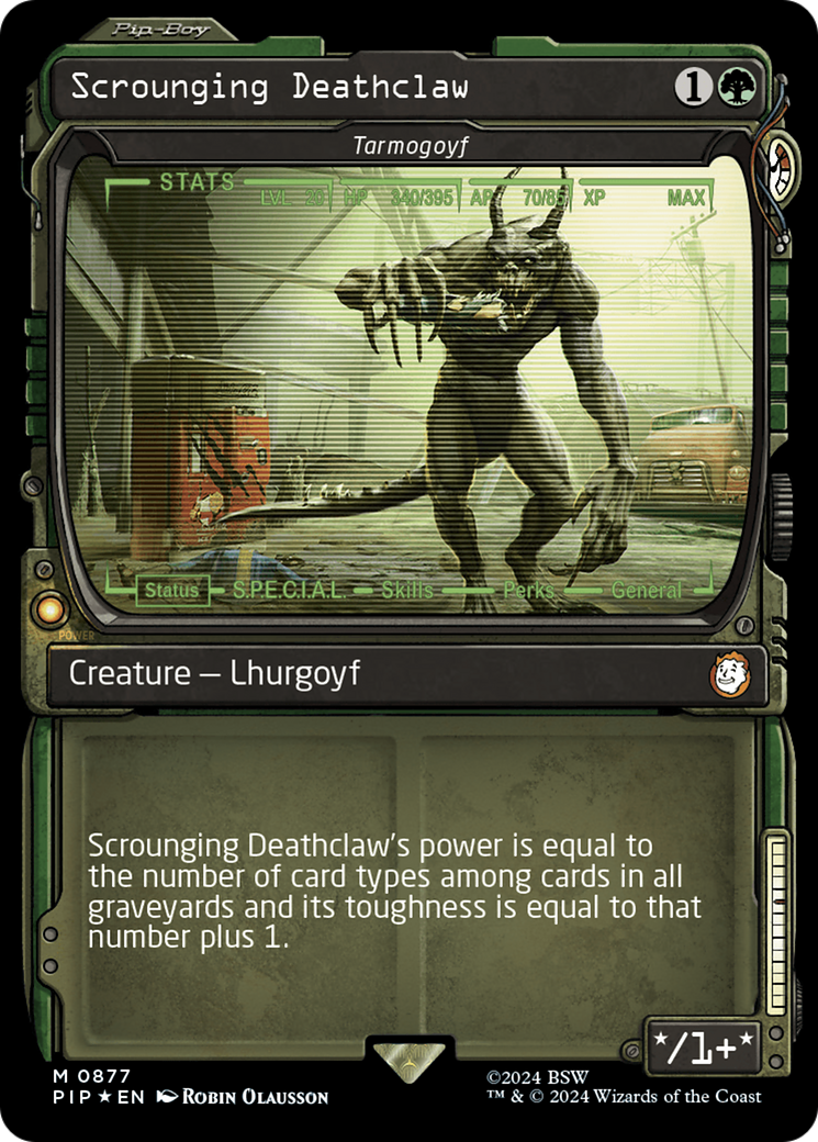 Scrounging Deathclaw - Tarmogoyf (Showcase) (Surge Foil) [Fallout] | Card Merchant Takapuna