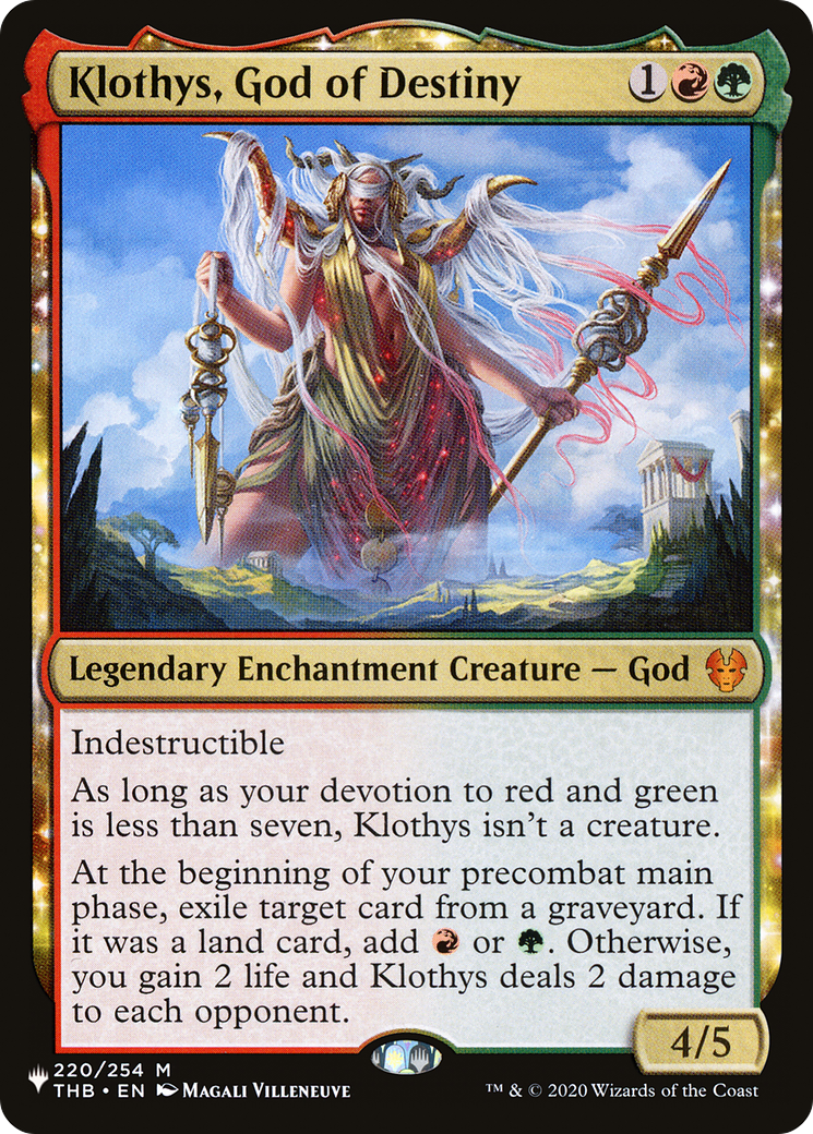 Klothys, God of Destiny [The List] | Card Merchant Takapuna