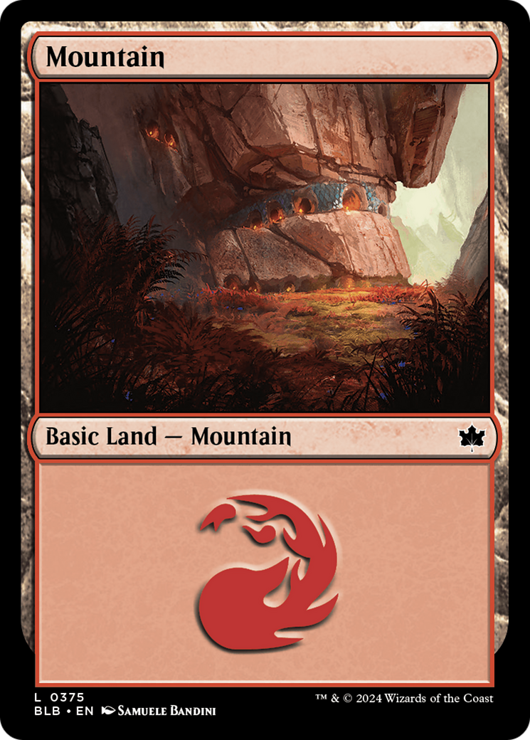 Mountain (0375) [Bloomburrow] | Card Merchant Takapuna