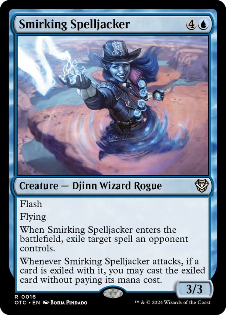 Smirking Spelljacker [Outlaws of Thunder Junction Commander] | Card Merchant Takapuna