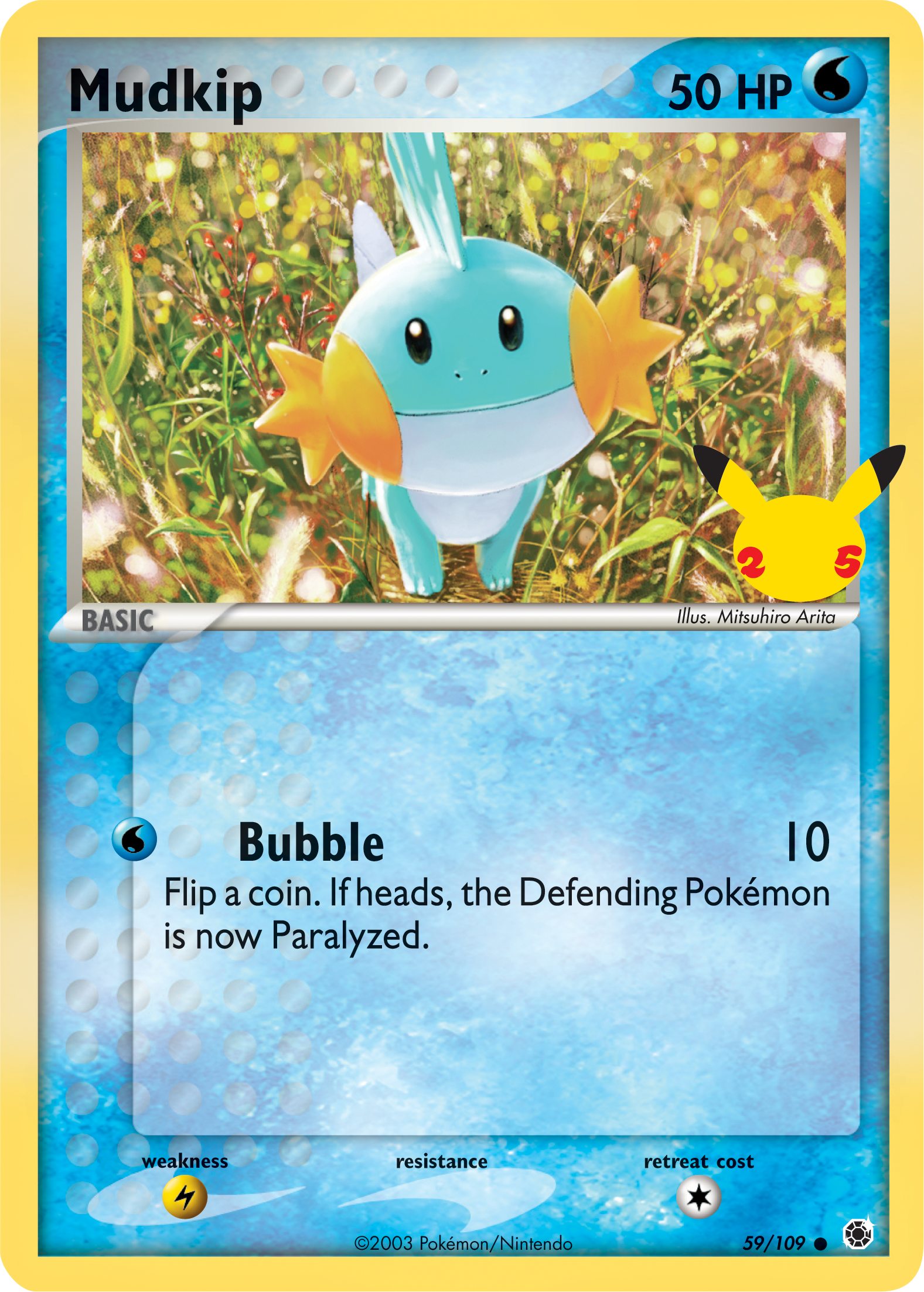 Mudkip (59/109) (Jumbo Card) [First Partner Pack] | Card Merchant Takapuna