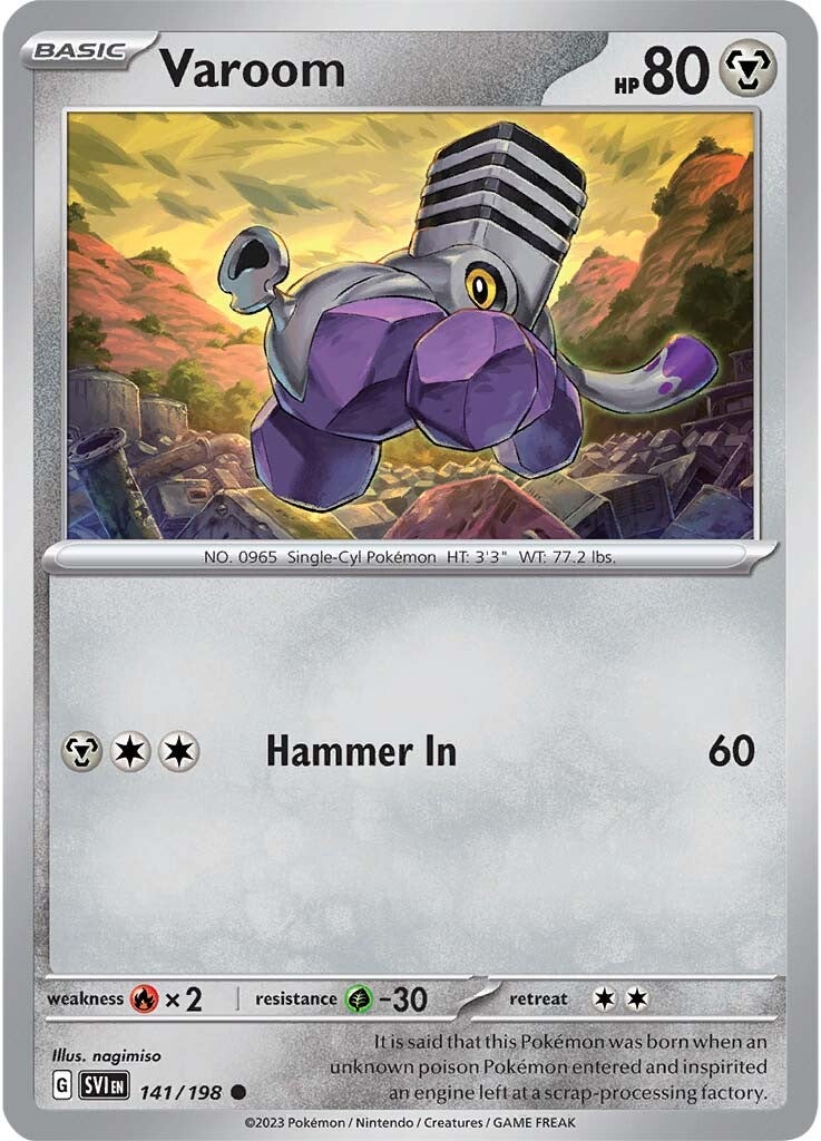 Varoom (141/198) [Scarlet & Violet: Base Set] | Card Merchant Takapuna