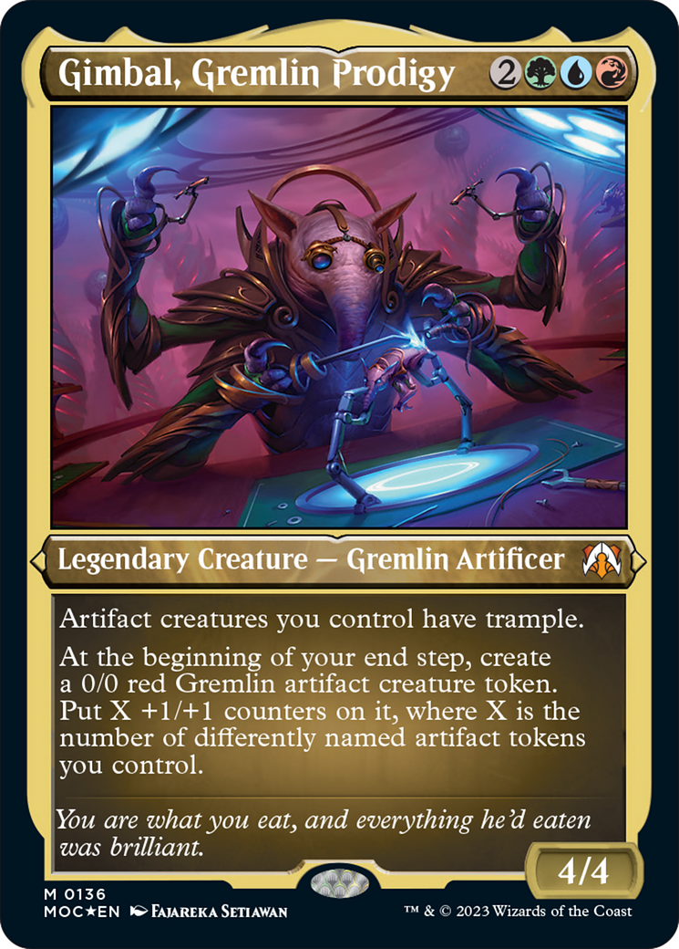 Gimbal, Gremlin Prodigy (Display Commander) [March of the Machine Commander] | Card Merchant Takapuna