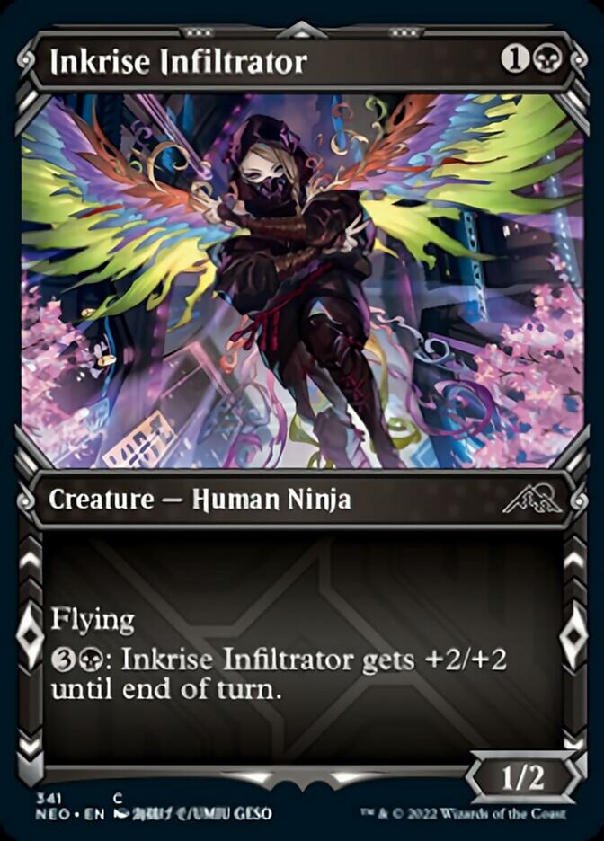 Inkrise Infiltrator (Showcase Ninja) [Kamigawa: Neon Dynasty] | Card Merchant Takapuna