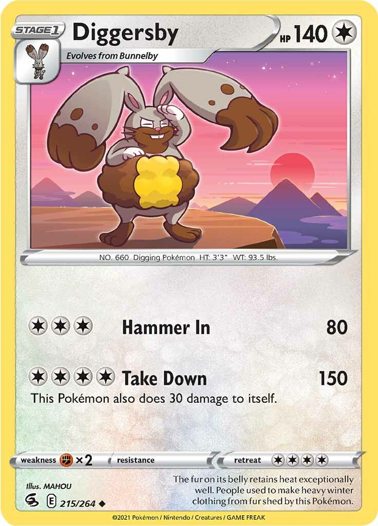 Diggersby (215/264) [Sword & Shield: Fusion Strike] | Card Merchant Takapuna