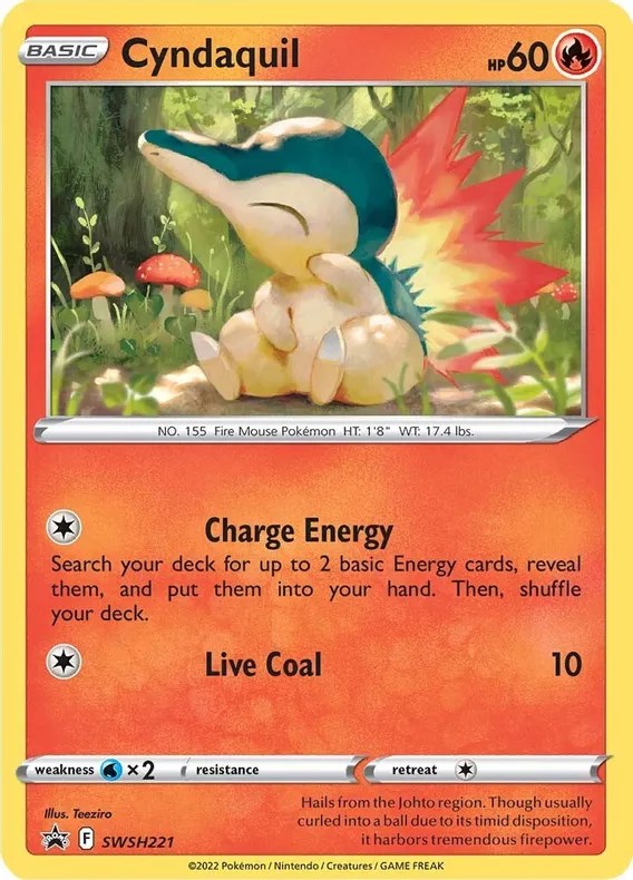 Cyndaquil (SWSH221) (Cosmos Holo) [Sword & Shield: Black Star Promos] | Card Merchant Takapuna