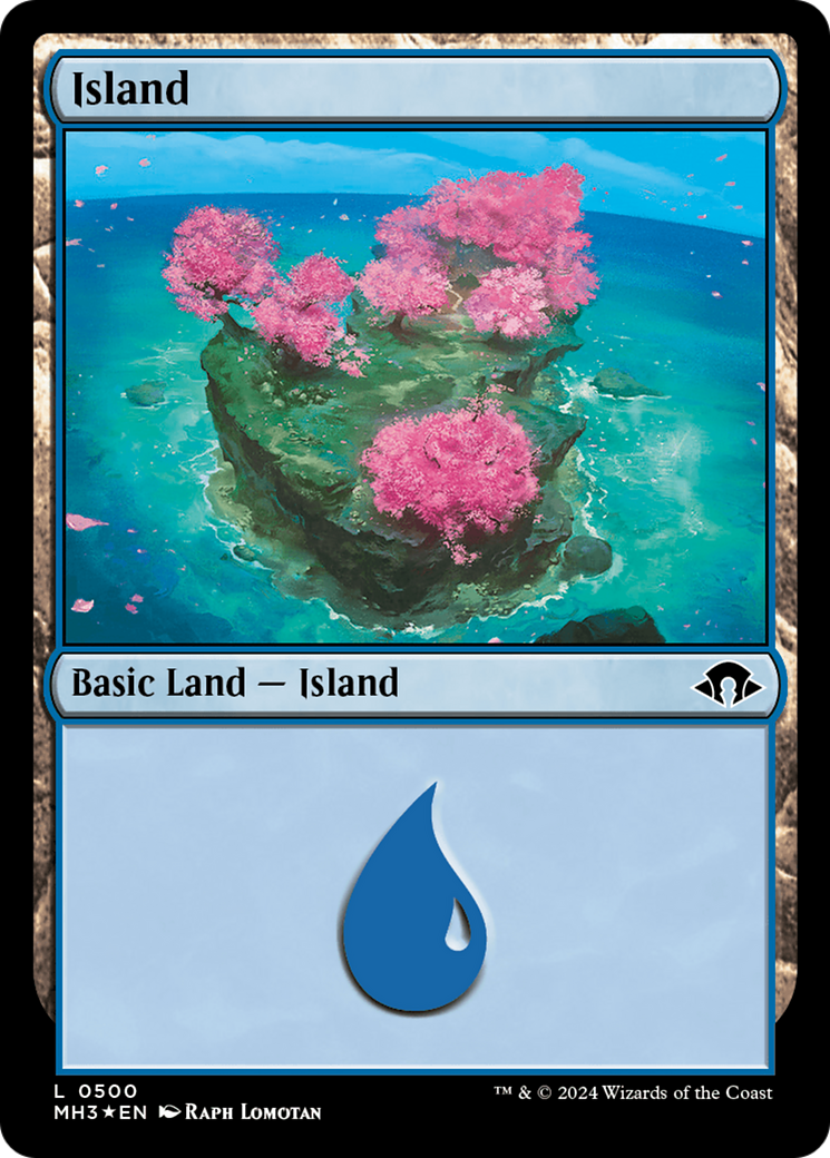 Island (0500) (Ripple Foil) [Modern Horizons 3] | Card Merchant Takapuna