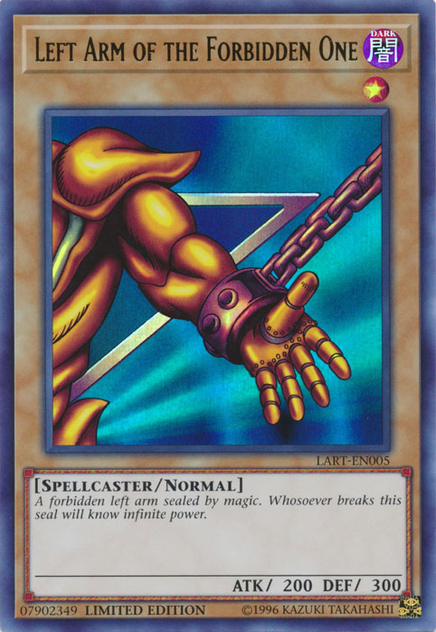 Left Arm of the Forbidden One [LART-EN005] Ultra Rare | Card Merchant Takapuna