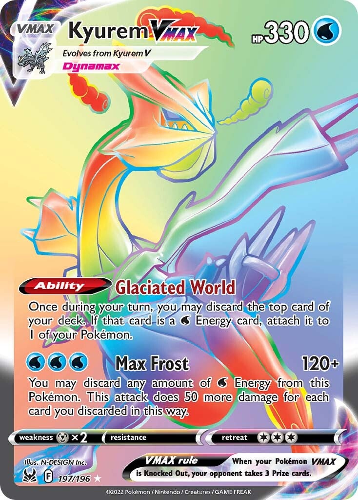 Kyurem VMAX (197/196) [Sword & Shield: Lost Origin] | Card Merchant Takapuna