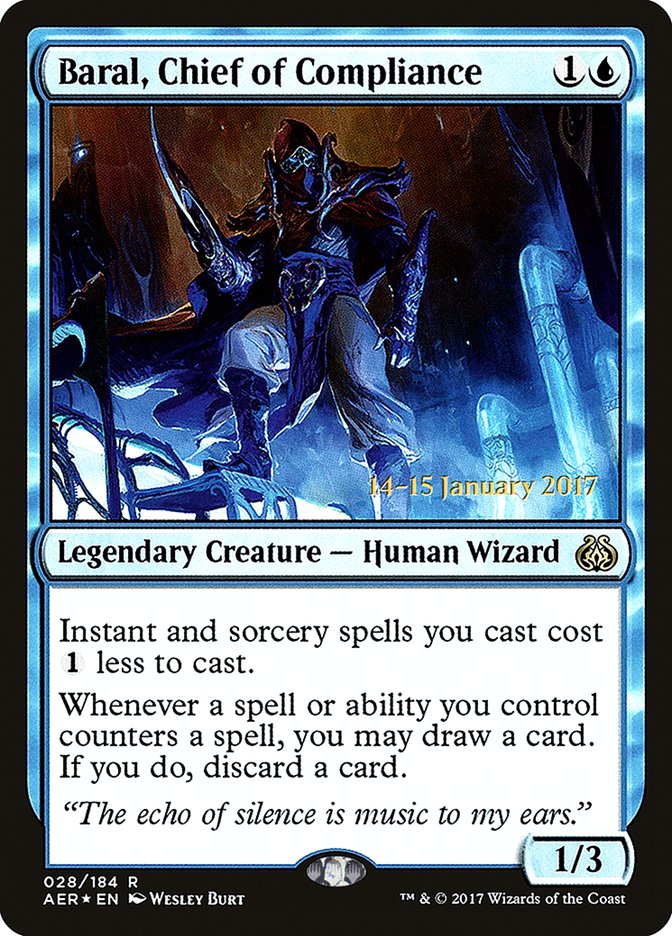 Baral, Chief of Compliance [Aether Revolt Prerelease Promos] | Card Merchant Takapuna