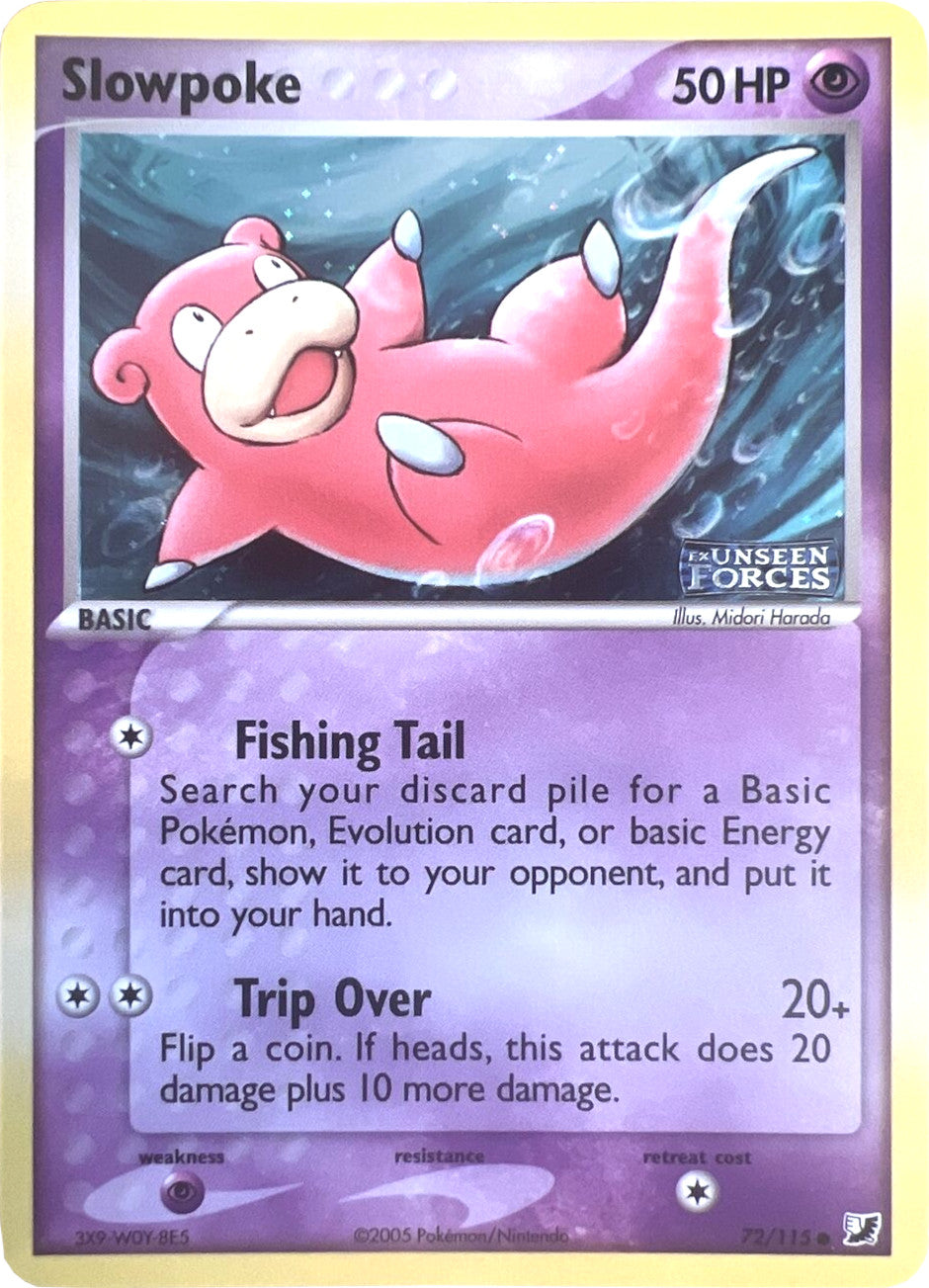 Slowpoke (72/115) (Stamped) [EX: Unseen Forces] | Card Merchant Takapuna