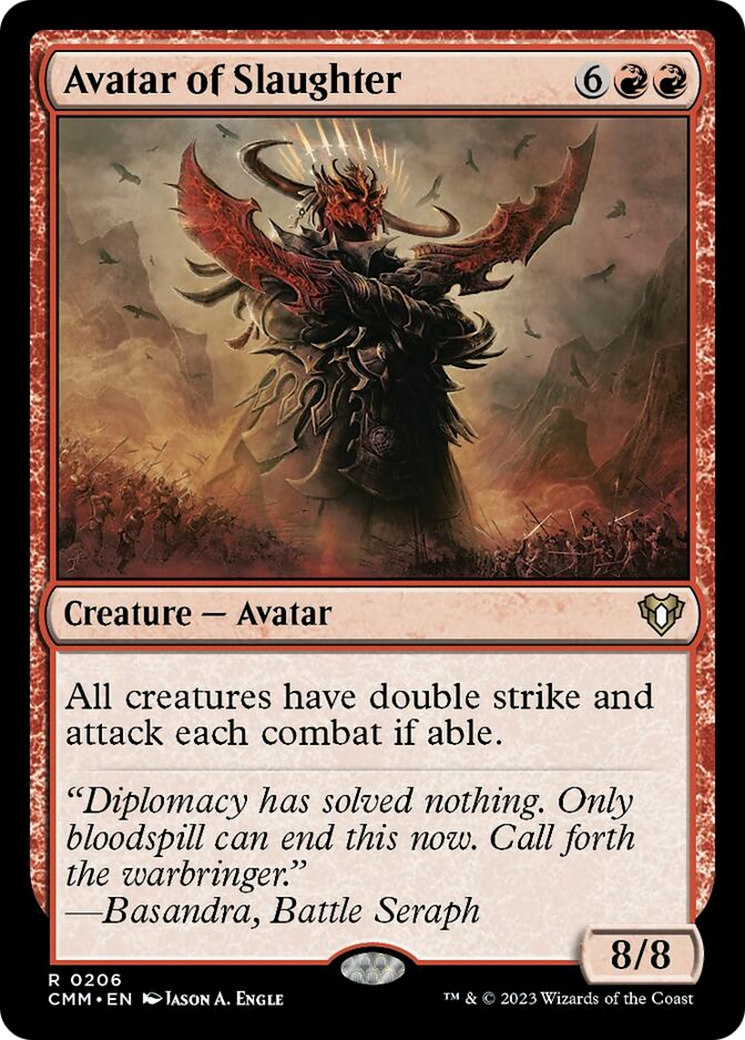 Avatar of Slaughter [Commander Masters] | Card Merchant Takapuna