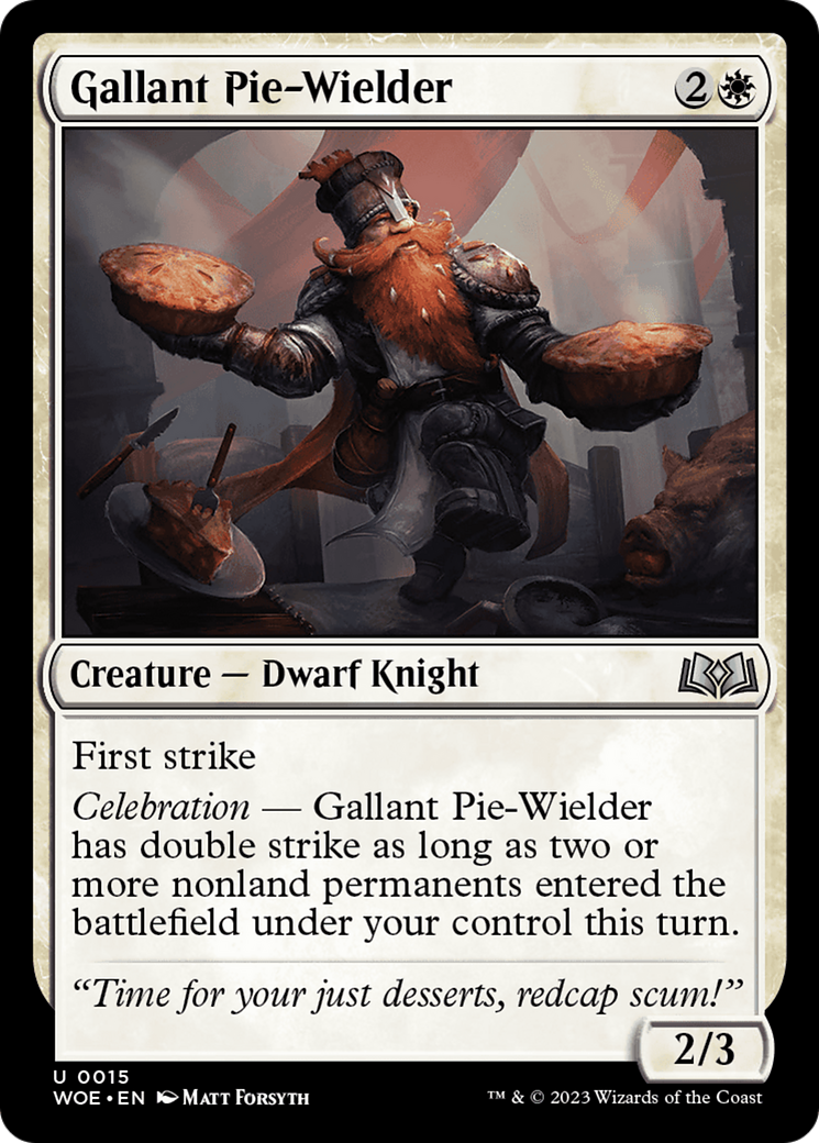 Gallant Pie-Wielder [Wilds of Eldraine] | Card Merchant Takapuna