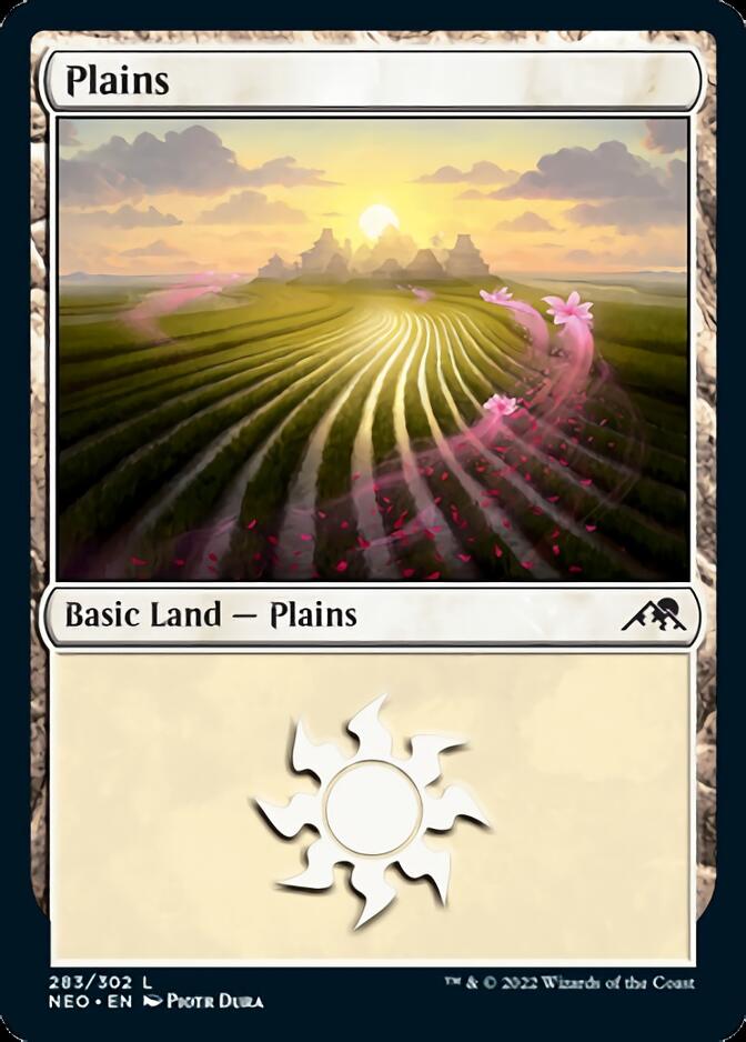 Plains (283) [Kamigawa: Neon Dynasty] | Card Merchant Takapuna