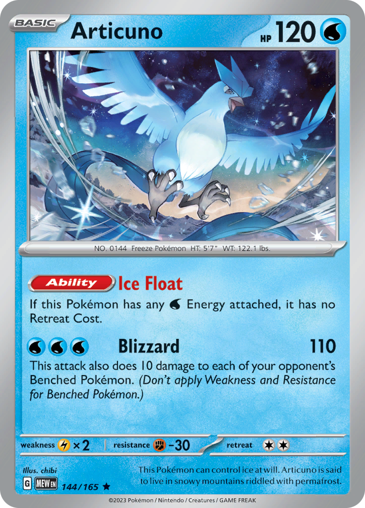 Articuno (144/165) [Scarlet & Violet 151] | Card Merchant Takapuna