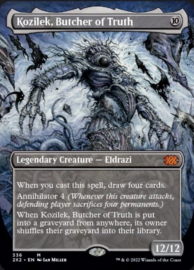 Kozilek, Butcher of Truth (Borderless Alternate Art) [Double Masters 2022] | Card Merchant Takapuna