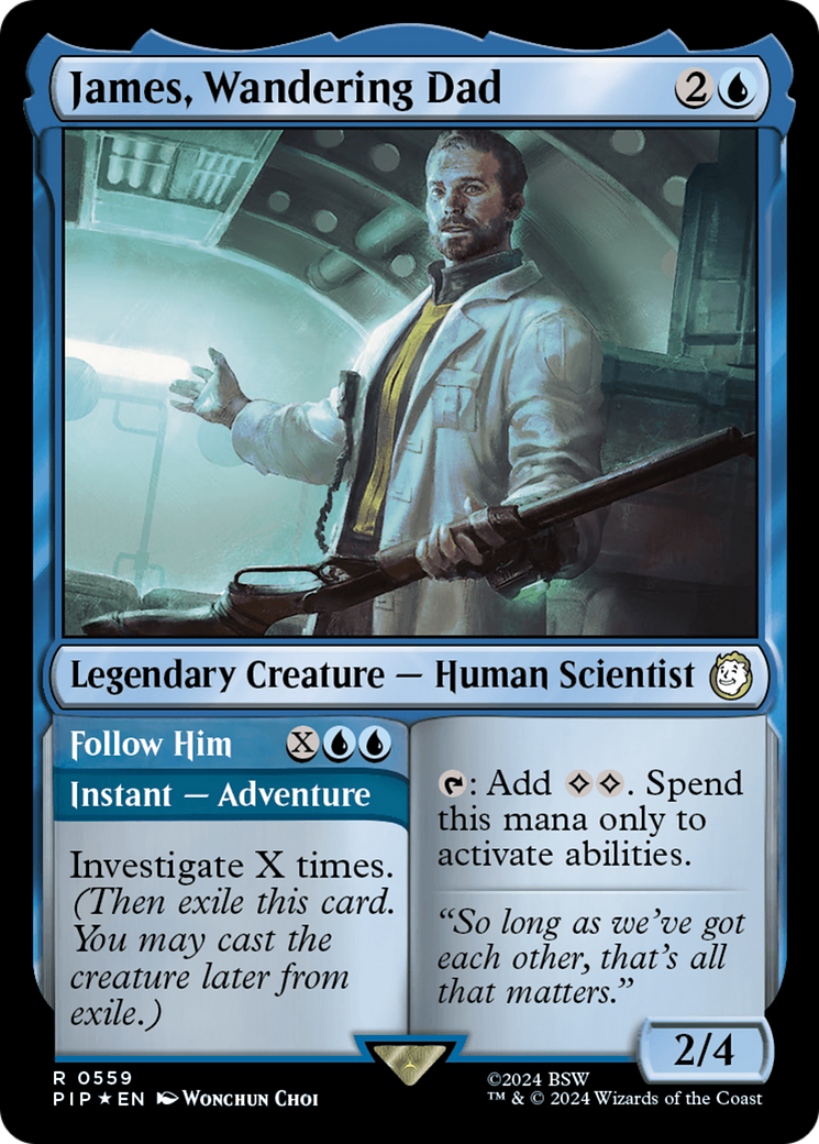 James, Wandering Dad // Follow Him (Surge Foil) [Fallout] | Card Merchant Takapuna