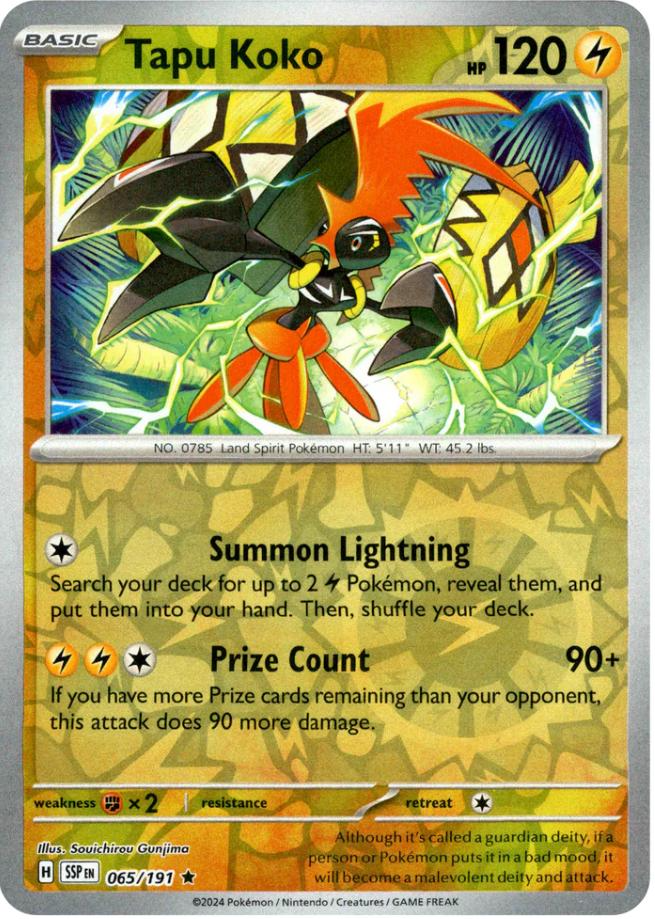 Tapu Koko (065/191) [Scarlet & Violet: Surging Sparks] | Card Merchant Takapuna