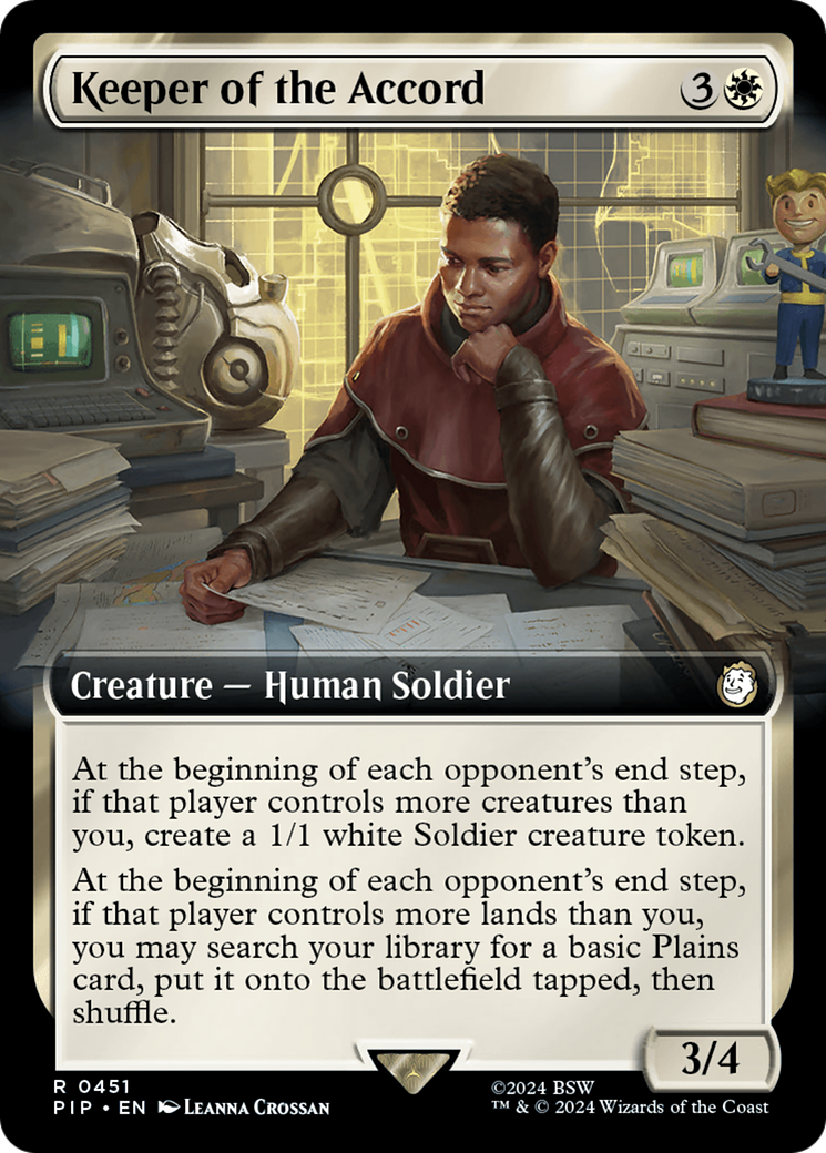 Keeper of the Accord (Extended Art) [Fallout] | Card Merchant Takapuna