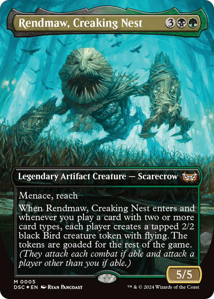 Rendmaw, Creaking Nest (Borderless) [Duskmourn: House of Horror Commander] | Card Merchant Takapuna