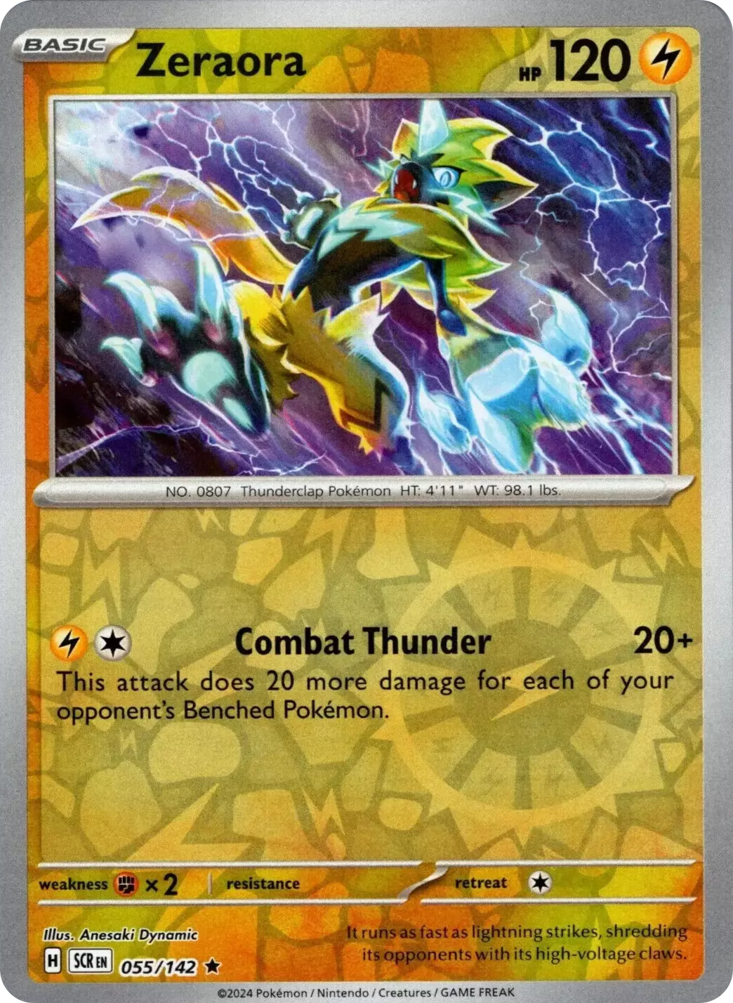 Zeraora (055/142) [Scarlet & Violet: Stellar Crown] | Card Merchant Takapuna