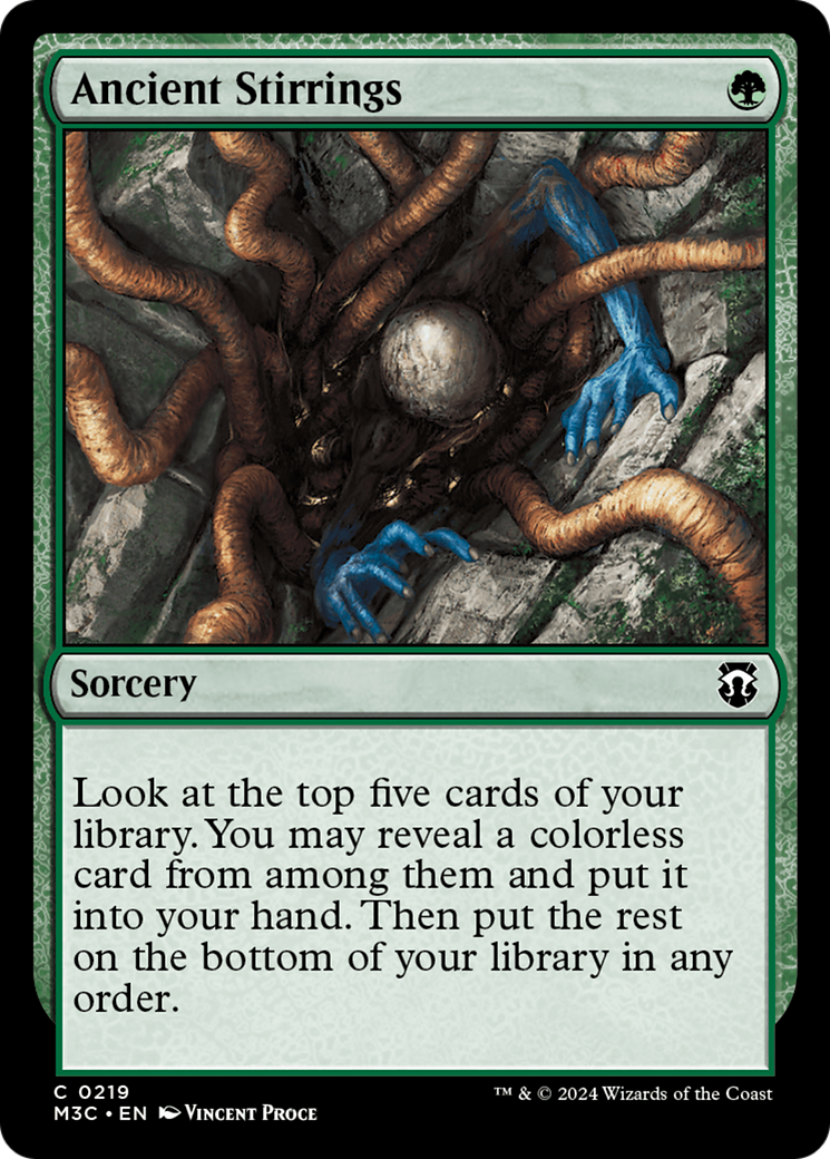 Ancient Stirrings (Ripple Foil) [Modern Horizons 3 Commander] | Card Merchant Takapuna